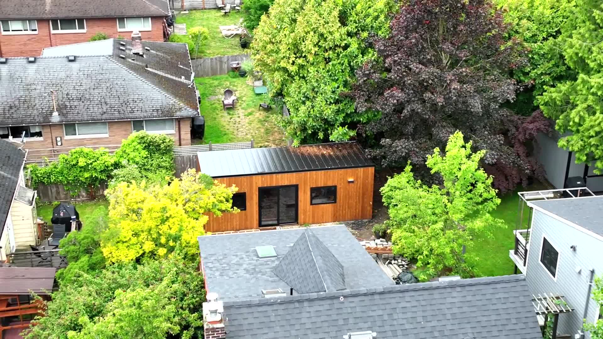 Modern Backyard ADU — Drone Flyover